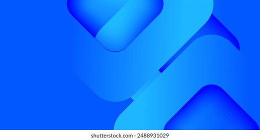 Abstract blue background. Minimal geometric. Vibrant gradient square shapes. Modern trendy graphic design. Suit for header, presentation, cover, banner, brochure, website, corporate, business