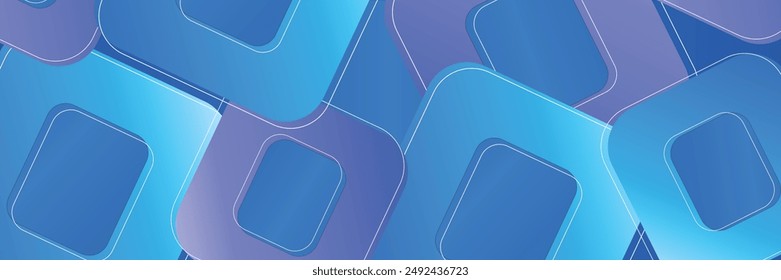Abstract blue background. Minimal geometric. Bright gradient square shape. Modern trendy graphic design. illustration vector.