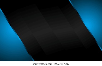 abstract blue background with minimal geometric shapes. Gradient wallpaper design for poster, brochure, presentation, website etc