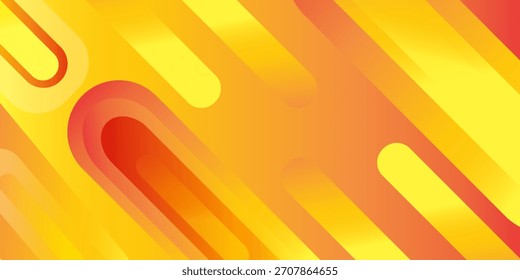Abstract Blue background. Minimal geometric orange light background abstract design