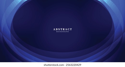 Abstract blue background. Modern clean dark blue banner, poster, flyer, brochure template.