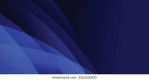 Abstract blue background. Modern clean dark blue banner, poster, flyer, brochure template.