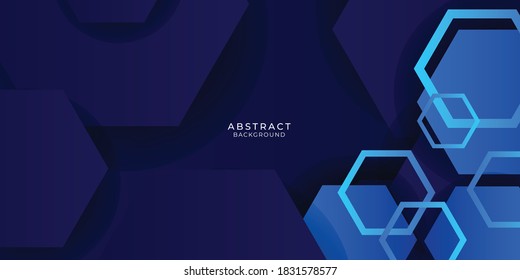 Abstract blue background with modern corporate concept. Vector illustration of overlap polygon geometric shapes element for banner, presentation, backdrop, business card design, and flyer