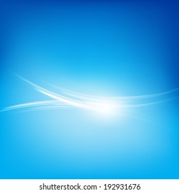 Abstract blue background modern curve style