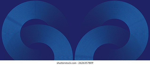 Fondo azul abstracto Ilustración vectorial de diseño moderno