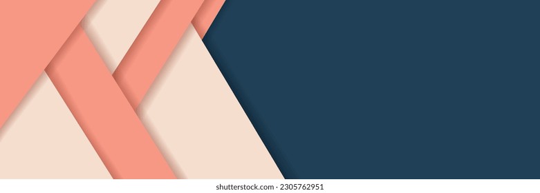 Abstract blue background modern futuristic graphic. orange and yellow stripes pastel style. Vector texture design, poster, cover, banner. Vector illustration.