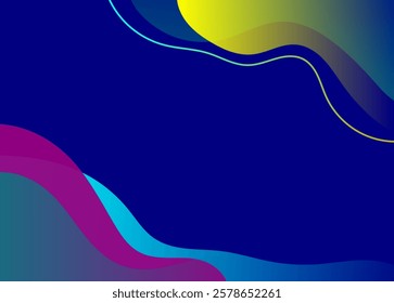 Abstract blue background with modern geometric shapes and minimal design.  