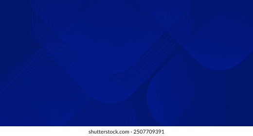 Abstract blue background. Modern simple blue geometric design. Minimal shapes. Vector illustration