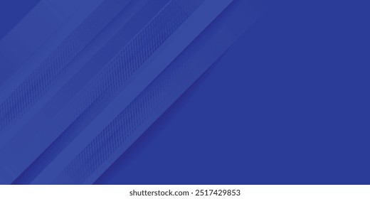 Abstract blue background. Modern simple blue geometric design. Minimal shapes. Suit for booklet, brochure
