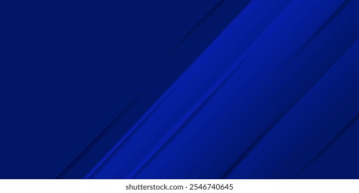 Abstract blue background. Modern simple blue geometric design. Minimal shapes. Suit for booklet, brochure, banner, poster, website, flyer, cover,