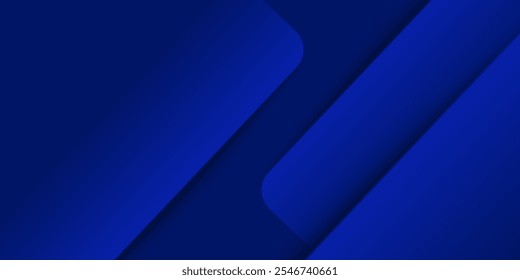 Abstract blue background. Modern simple blue geometric design. Minimal shapes. Suit for booklet, brochure, banner, poster, website, flyer, cover,