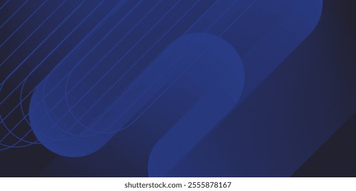 Abstract blue background. Modern simple blue geometric design. Minimal shapes. Suit for booklet, brochure, banner, poster, website, flyer, cover, corporate, backdrop. Vector illustration