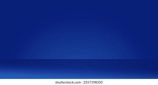 Abstract blue background. Modern simple blue geometric design. Minimal shapes with copy space.