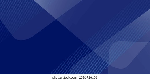 Abstract blue background. Modern simple blue geometric design. Minimal shapes. Suit for booklet, brochure, banner, poster, website, flyer, cover, corporate, backdrop. Vector illustration