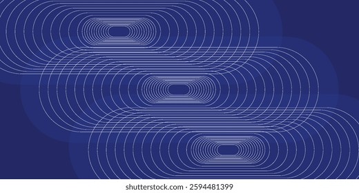 Abstract blue background. Modern simple blue geometric design. Minimal shapes.