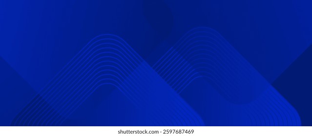 Abstract blue background. Modern simple blue geometric design. Minimal shapes. Suit for booklet, brochure, banner, poster, website, flyer, cover, corporate, backdrop. Vector