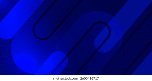 Abstract blue background. Modern simple blue geometric design. Minimal shapes. Suit for booklet, brochure, banner, poster, website, flyer, cover, corporate, backdrop. Vector illustration.