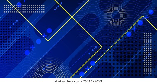 Abstract blue background. Modern simple blue geometric design. Minimal shapes. Suit for booklet, brochure, banner, poster, website, flyer, cover, corporate, backdrop. Vector illustration