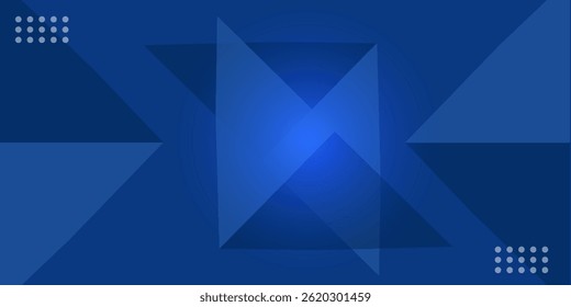 Abstract blue background. Modern simple blue geometric design. Minimal shapes. Suit for booklet, brochure, banner, poster, website, flyer, cover, corporate, backdrop. eps10