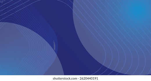 Abstract blue background. Modern simple blue geometric design. Minimal shapes. Suit for booklet, brochure, banner, poster, website, flyer, cover, corporate, backdrop. Vector illustration
