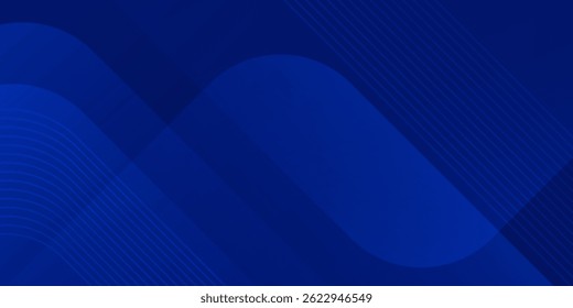Fundo azul abstrato. Design geométrico azul simples moderno. Formas mínimas. Terno para livreto, brochura, banner, cartaz, site, folheto, capa, corporativo, pano de fundo. Ilustração vetorial