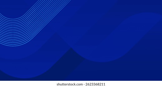 Abstract blue background. Modern simple blue geometric design. Minimal shapes. Suit for booklet, brochure, banner, poster, website, flyer, cover, corporate, backdrop EPS10