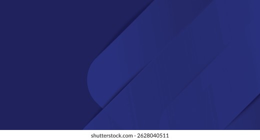 Abstract blue background. Modern simple blue geometric design. Minimal shapes. Suit for booklet, brochure, banner, poster, website, flyer, cover, corporate, backdrop. Vector illustration modern blue