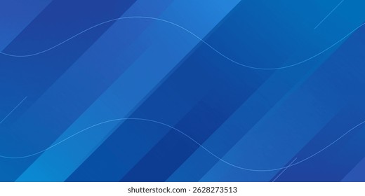 Abstract blue background. Modern simple blue geometric design. Minimal shapes. Suit for booklet, brochure, banner, poster, website, flyer, cover, corporate, backdrop. Vector illustration