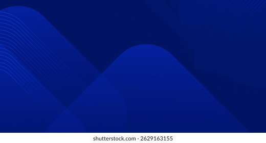 Abstract blue background. Modern simple blue geometric design. Minimal shapes. Suit for booklet, brochure, banner, poster, website, flyer, cover, corporate, backdrop. Vector illustration