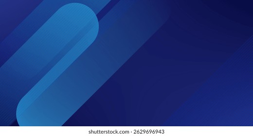 Abstract blue background. Modern simple blue geometric design. Minimal shapes. Suit for booklet, brochure, banner, poster, website, flyer, cover, corporate, backdrop. Vector illustration