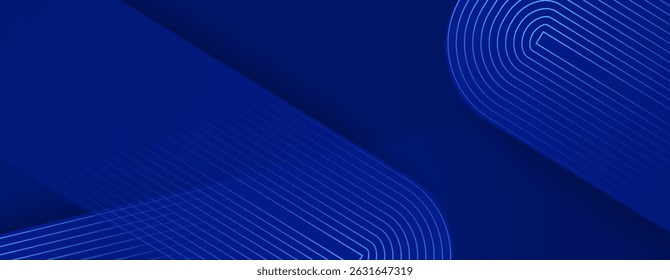 Abstract blue background. Modern simple blue geometric design. Minimal shapes. Suit for booklet, brochure, banner.