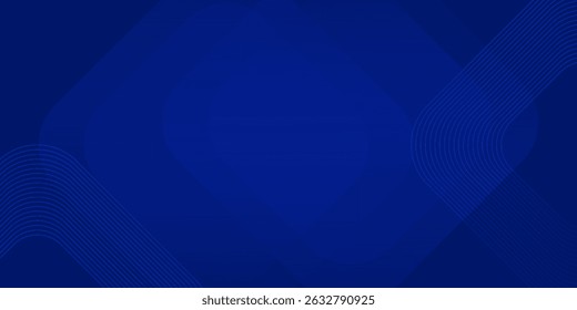 Abstract blue background. Modern simple blue geometric design. Minimal shapes. Suit for booklet, brochure, banner, poster, website, flyer, cover, corporate, backdrop. Vector illustration
