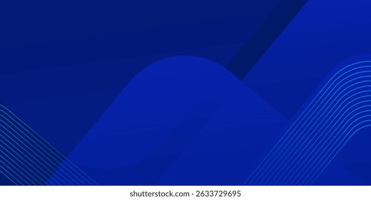 Fundo azul abstrato. Design geométrico azul simples moderno. Formas mínimas. Terno para livreto, brochura, banner, cartaz, site, folheto, capa, corporativo, pano de fundo. Ilustração vetorial