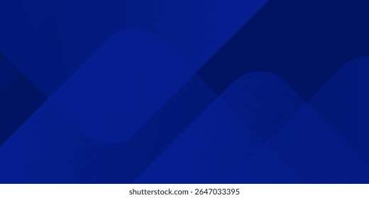 Abstract blue background. Modern simple blue geometric design. Minimal shapes. Suit for booklet, brochure, banner, poster, website, flyer, cover, corporate, backdrop. Vector illustration