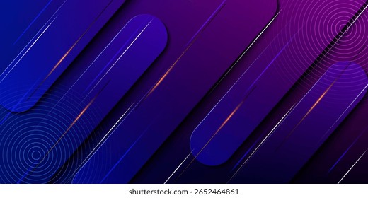 Abstract blue background. Modern simple purple blue geometric design. Minimal shapes. Suit for booklet, brochure, banner, poster, website, flyer, cover, corporate, backdrop.