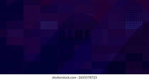 Abstract blue background. Modern simple blue geometric design. Minimal shapes. Suit for booklet, brochure, banner, poster, website, flyer, cover, corporate, backdrop. Vector illustration