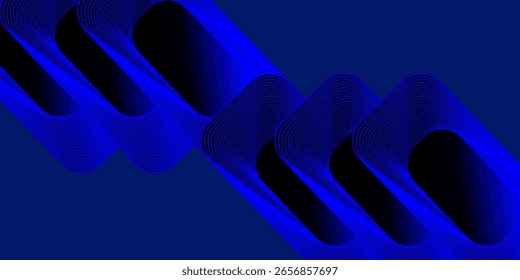 Abstrakter blauer Hintergrund. Modernes, einfaches, geometrisches Design in Blau. Minimale Formen. Anzug für Broschüre, Broschüre, Banner, Poster, Website, Flyer, Cover, Corporate, Kulisse. Vektorgrafik