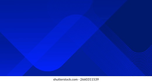 Abstrakter blauer Hintergrund. Modernes, einfaches, geometrisches Design in Blau. Minimale Formen. Anzug für Broschüre, Broschüre, Banner, Poster, Website, Flyer, Cover, Corporate, Kulisse. Vektorgrafik