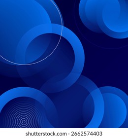 Abstrakter blauer geometrischer Hintergrund. Dynamische Formenzusammensetzung. EPS10-Vektor