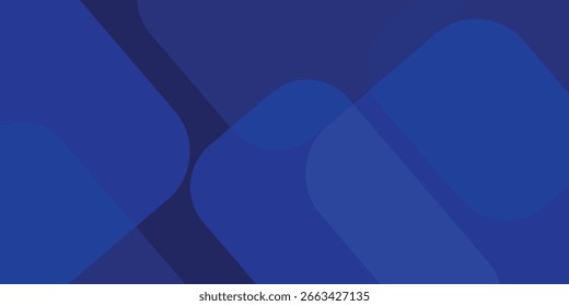 Abstrakter blauer Hintergrund. Modernes, einfaches, geometrisches Design in Blau. Minimale Formen. Anzug für Broschüre, Broschüre, Banner, Poster, Website, Flyer, Cover, Corporate, Kulisse. Vektorgrafik