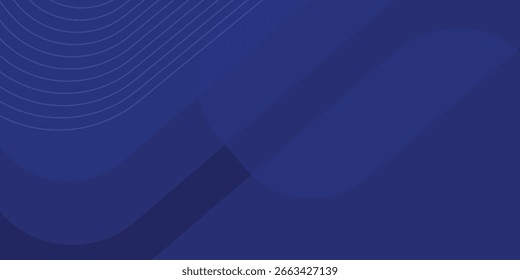 Abstract blue background. Modern simple blue geometric design. Minimal shapes. Suit for booklet, brochure, banner, poster, website, flyer, cover, corporate, backdrop. Vector illustration