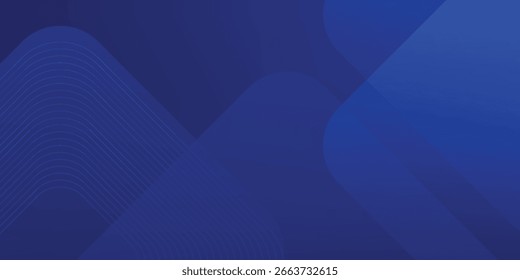 Fundo azul abstrato. Design geométrico azul simples moderno. Formas mínimas. Terno para livreto, brochura, banner, cartaz, site, folheto, capa, corporativo, pano de fundo. Ilustração vetorial