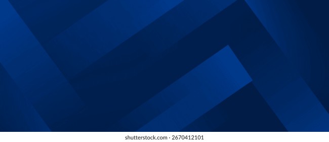 Abstrakter blauer Hintergrund. Modernes, einfaches, geometrisches Design in Blau. Minimale Formen. Anzug für Broschüre, Broschüre, Banner, Poster, Website, Flyer, Cover, Corporate, Kulisse. Vektorgrafik