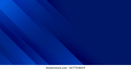 Abstract blue background. Modern simple blue geometric design. Minimal shapes. Suit for booklet, brochure, banner, poster, website, flyer, cover, corporate, backdrop. Vector illustration
