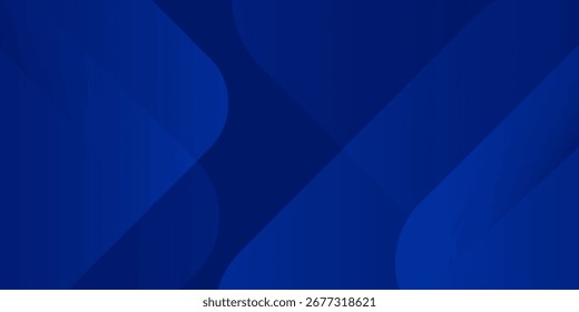 Abstrakter blauer Hintergrund. Modernes, einfaches, geometrisches Design in Blau. Minimale Formen. Anzug für Broschüre, Broschüre, Banner, Poster, Website, Flyer, Cover, Corporate, Kulisse. Vektorgrafik