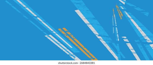 Abstractas fondo azul. Moderno diseño geométrico simple azul, naranja. Formas mínimas. Traje para el folleto, folleto, Anuncio, cartel, Sitio web, volante, cubierta, corporativo, telón de fondo. Vectores