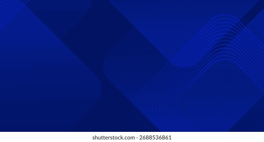 Fundo azul abstrato. Design geométrico azul simples moderno. Formas mínimas. Terno para livreto, brochura, banner, cartaz, site, folheto, capa, corporativo, pano de fundo. Ilustração vetorial