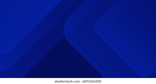 Abstract blue background. Modern simple blue geometric design. Minimal shapes. Suit for booklet, brochure, banner, poster, website, flyer, cover, corporate, backdrop. Vector illustration