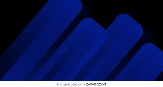 Abstract blue background. Modern simple blue geometric design. Minimal shapes. Suit for booklet, brochure, banner, poster, website, flyer, cover, corporate, backdrop. Vector illustration