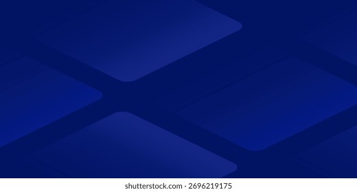 Abstrakter blauer Hintergrund. Modernes, einfaches, geometrisches Design in Blau. Minimale Formen. Anzug für Broschüre, Broschüre, Banner, Poster, Website, Flyer, Cover, Corporate, Kulisse. Vektorgrafik